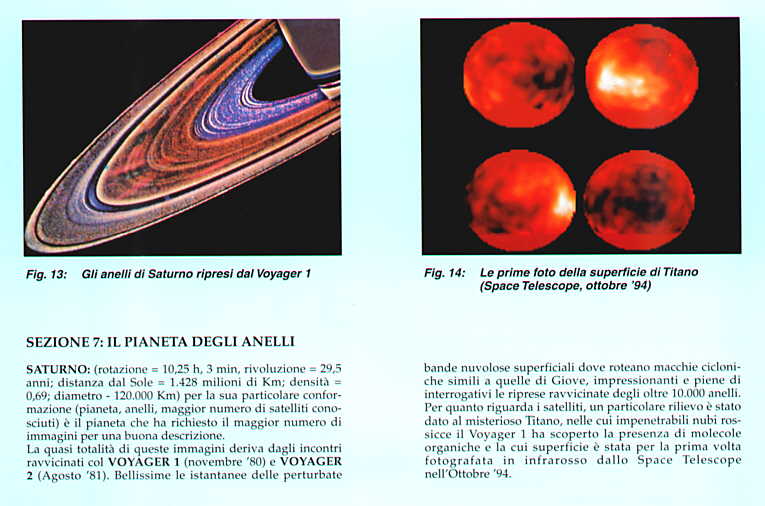Sezione 7: Il pianeta degli anelli: Saturno